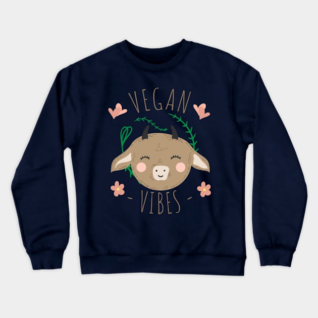 Vegan Vibes Crewneck Sweatshirt by Gretathee